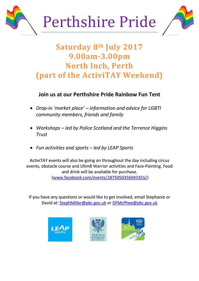 8th July 2017 - Part of the ActiviTAY weekend, Perthshire Pride set up a Fun Tent for drop in information, advice and workshops in North Inch, Perth.