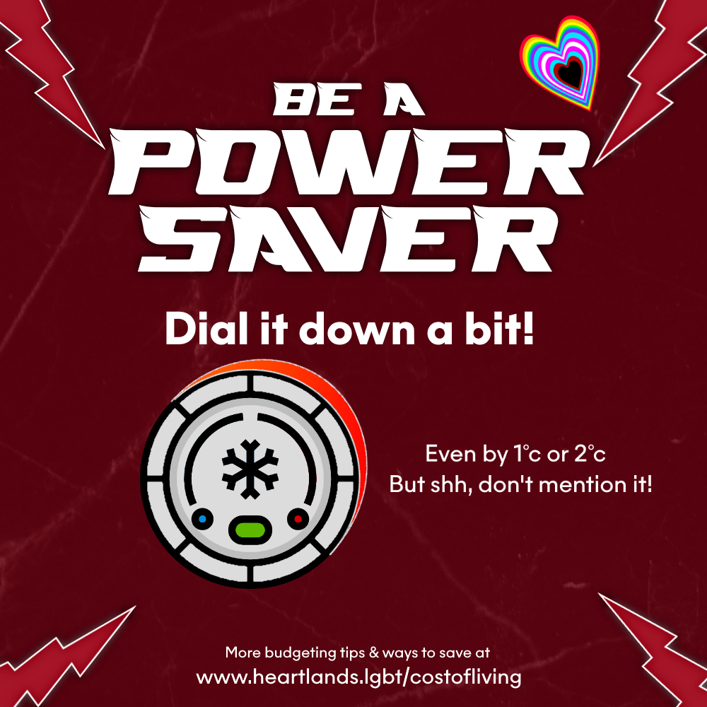 Dial down your thermostat - even by changing it a couple of degrees Celsius less can save you lots of energy and gas usage over time. It is also often hard to tell that it's been adjusted, so don't let anyone else around the house know and they probably won't notice.